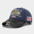 Vintage Embroidered Cap Collection | 9-Design Patriotic Dad Hat