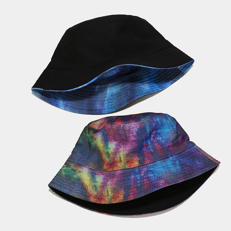 Byerclub Denim Graffiti Reversible Bucket Hat