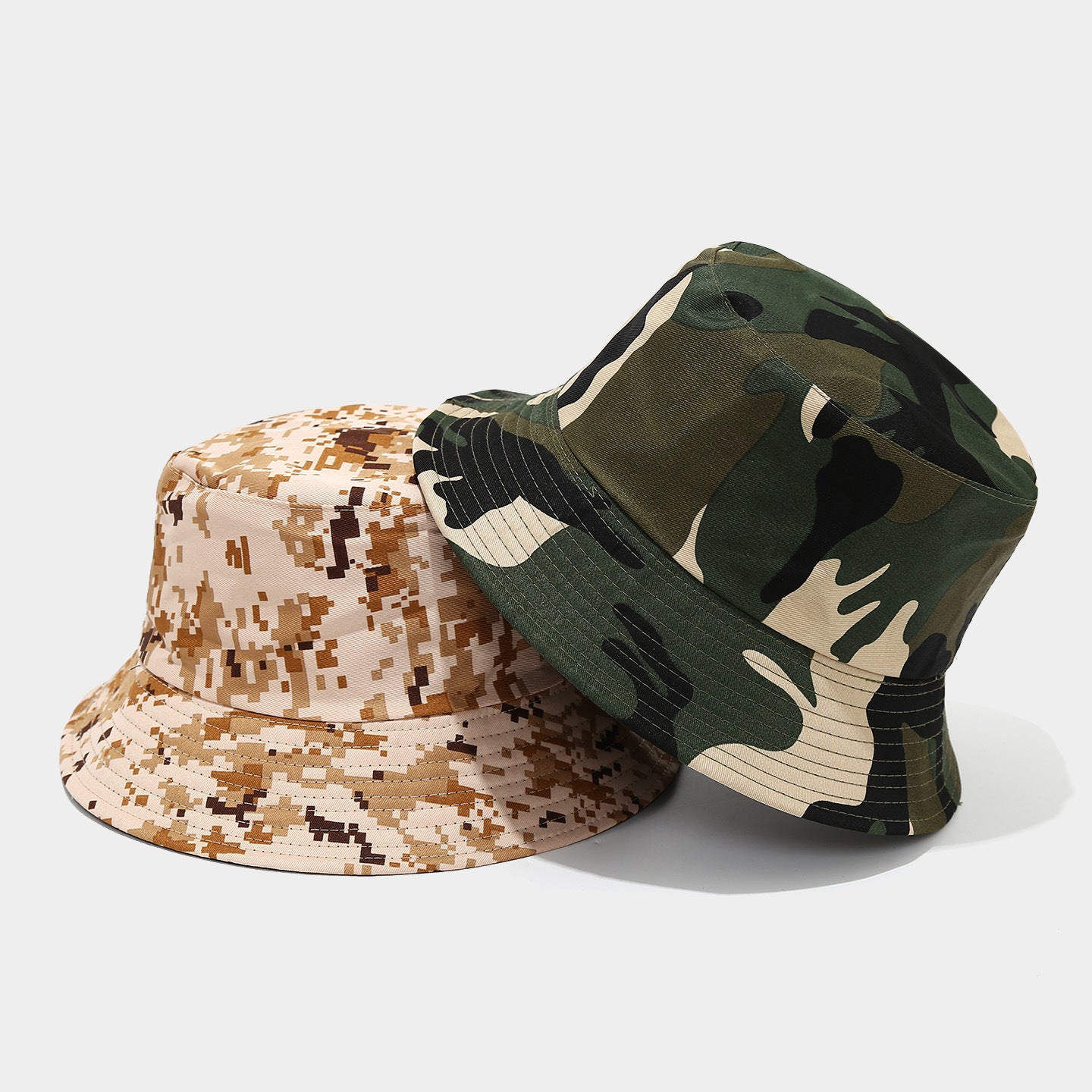 Camo Bucket Hat | Wide Brim Outdoor Sun Cap | Byerclub