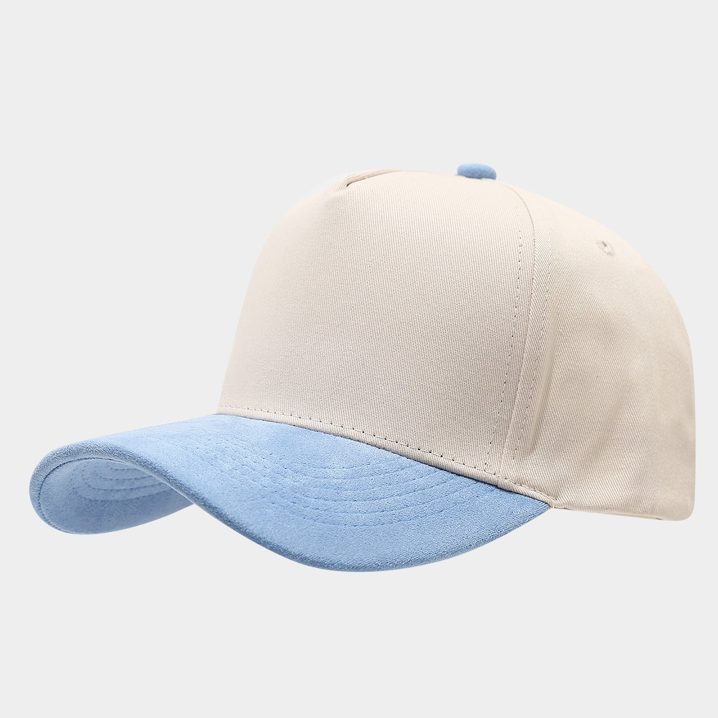 Vintage Two-Tone Baseball Cap – Cotton Suede Brim Dad Hat, 9 Color Combos | Byerclub
