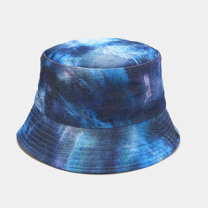 Byerclub Denim Graffiti Reversible Bucket Hat