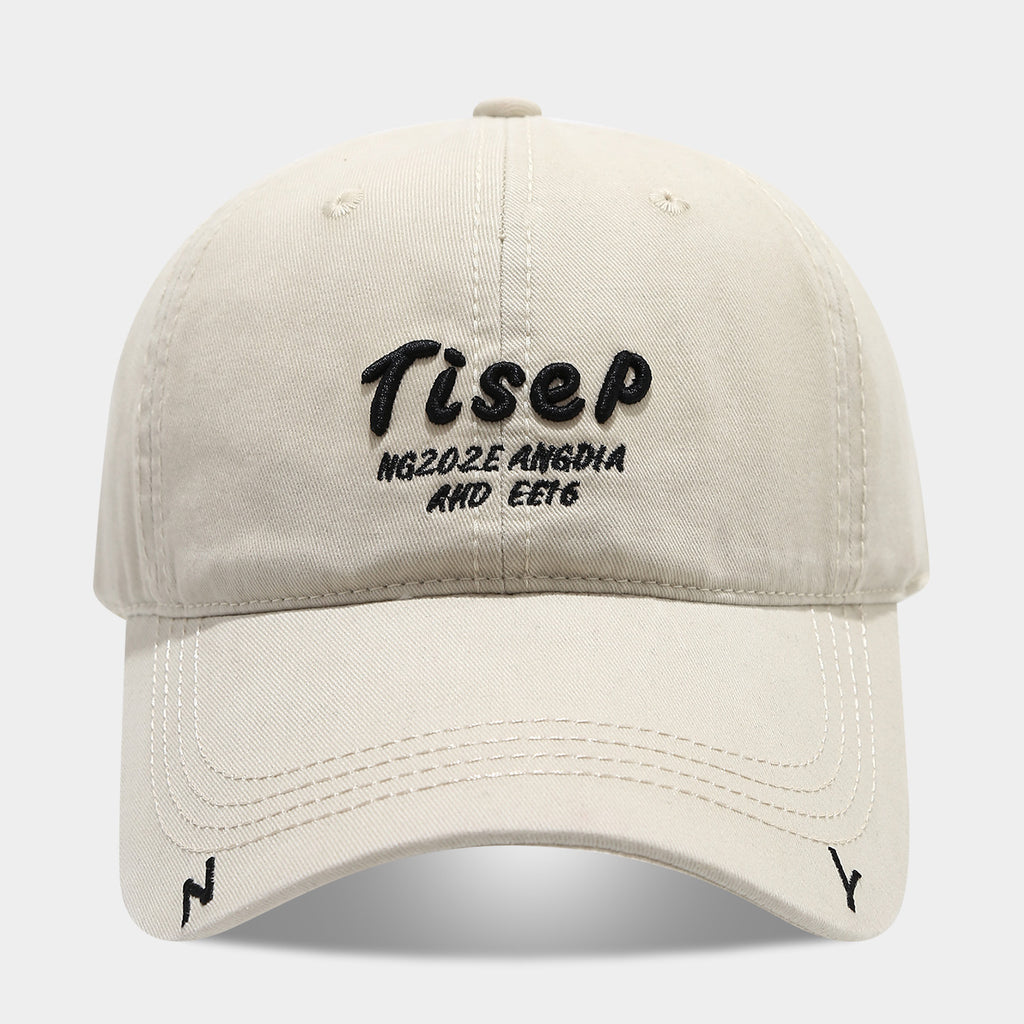 Tisep Vintage Washed Baseball Cap | Embroidered Streetwear Dad Hat | Adjustable Cotton Snapback