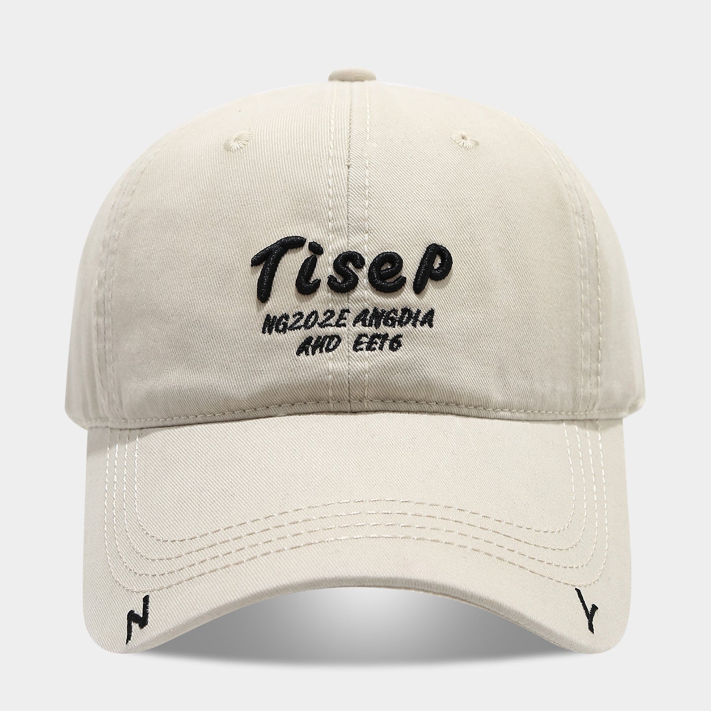 Tisep Vintage Washed Baseball Cap | Embroidered Streetwear Dad Hat | Adjustable Cotton Snapback