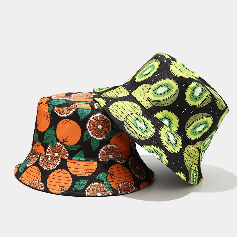 Fruit Print Bucket Hat | Cute Summer Fisherman Cap