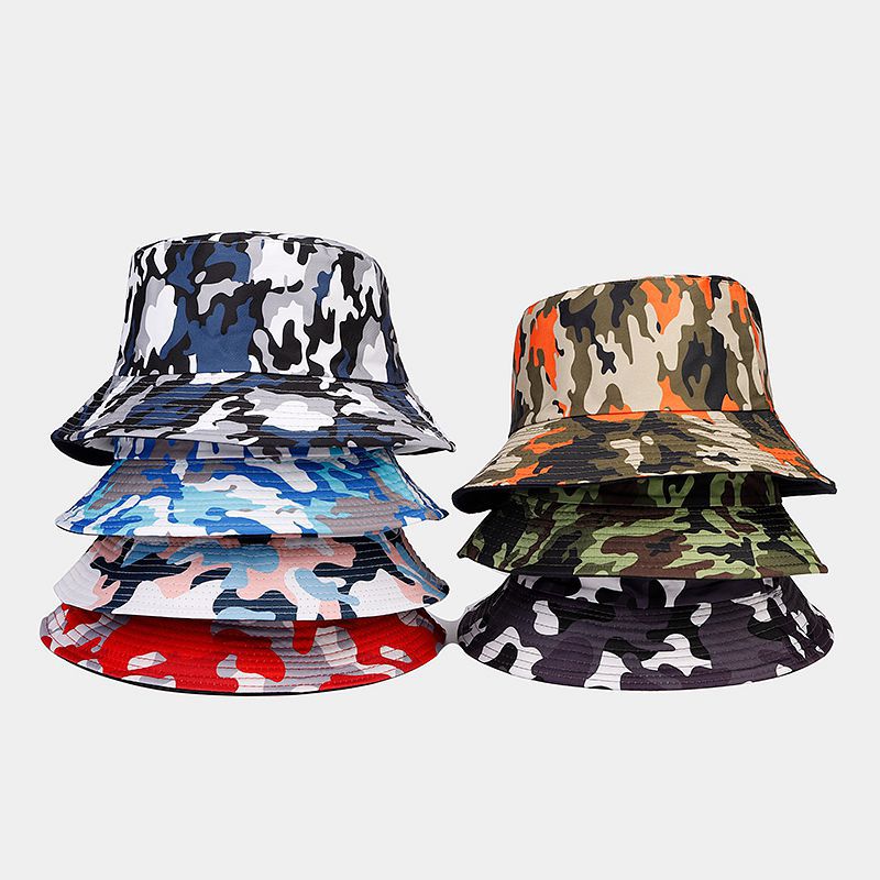 Camo Bucket Hat Collection | 9-Color Military Print Fisherman Cap