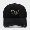 Tisep Vintage Washed Baseball Cap | Embroidered Streetwear Dad Hat | Adjustable Cotton Snapback