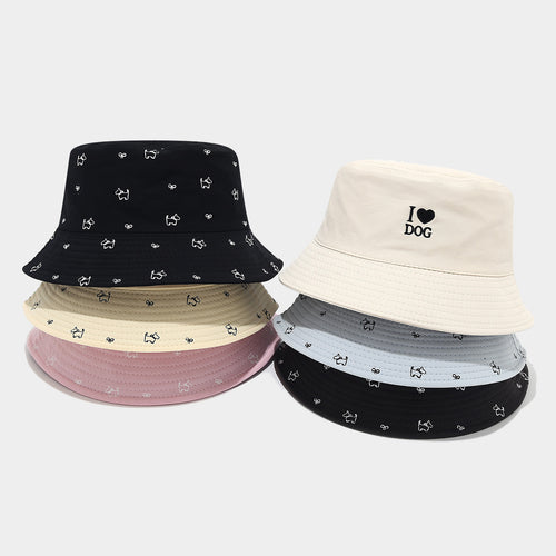 "I Love Dog" Reversible Bucket Hat