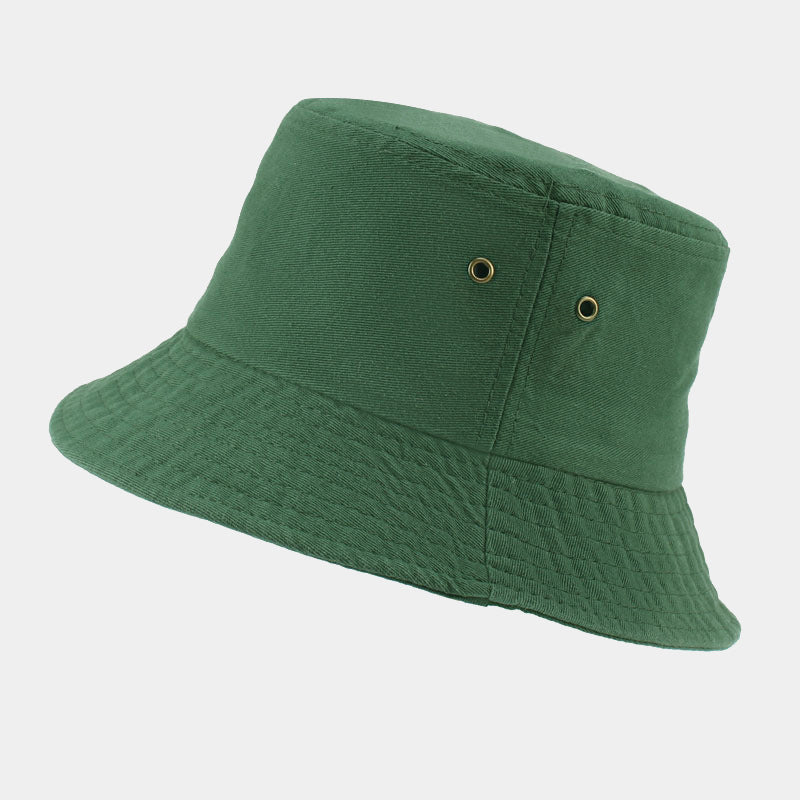 Classic Solid Bucket Hat | Cotton Canvas Fisherman Cap | Minimalist Summer Sun Hat