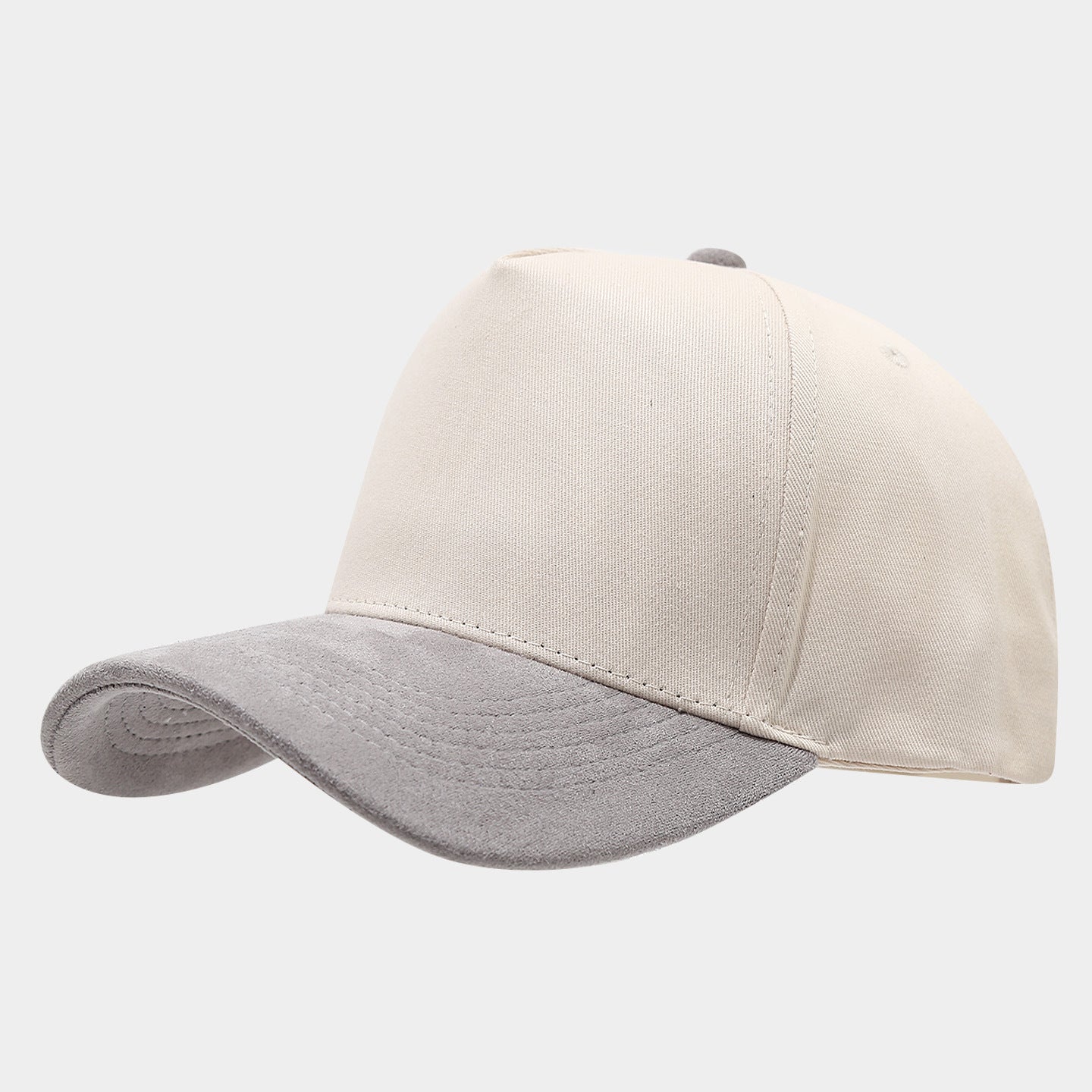 Vintage Two-Tone Baseball Cap – Cotton Suede Brim Dad Hat, 9 Color Combos | Byerclub