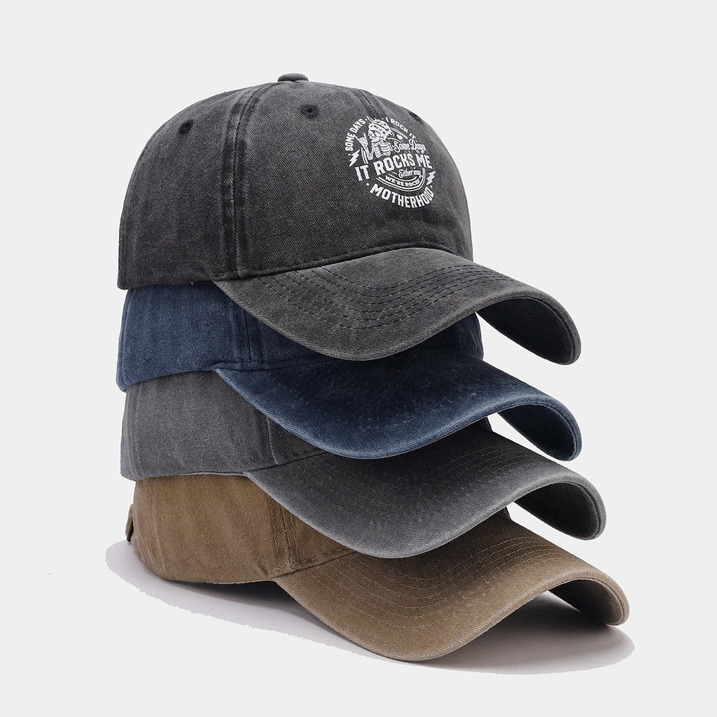 Vintage Rock Washed Cap | 4-Color Distressed Dad Hat