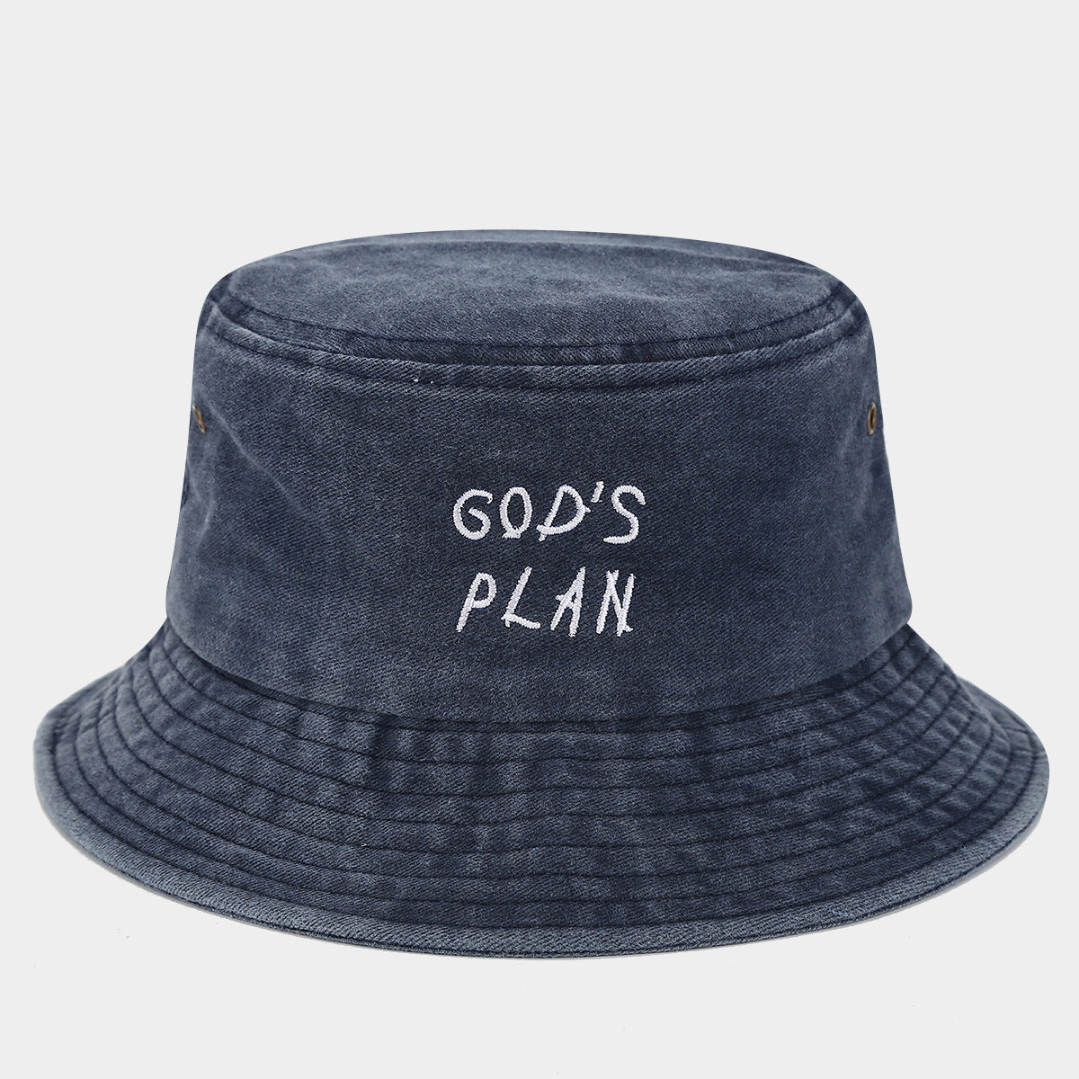 God's Plan Washed Bucket Hat | 4-Color Faith Fisherman Cap
