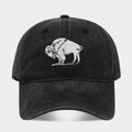 Vintage Washed Buffalo Embroidered Dad Hat – Distressed Cotton Baseball Cap | Byerclub