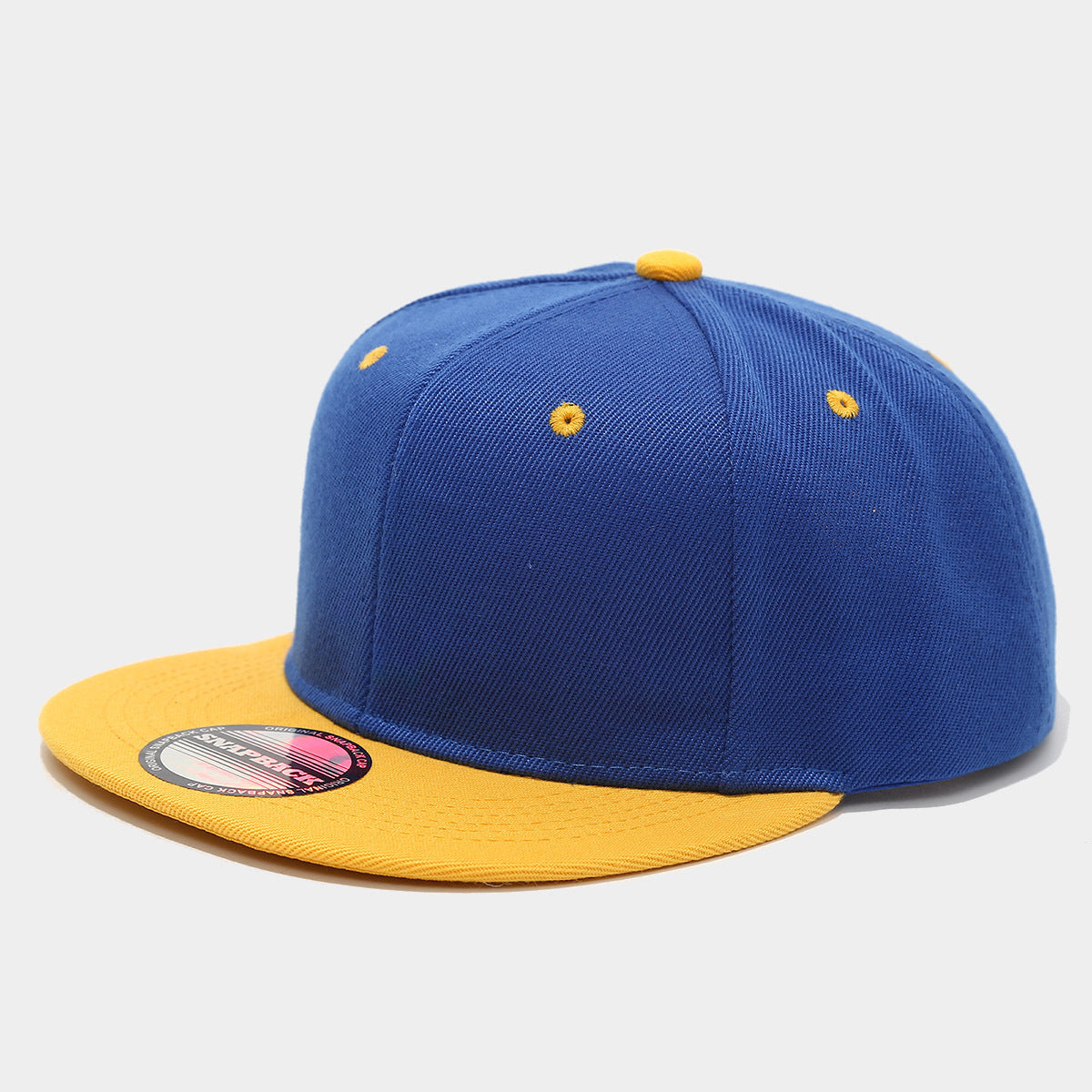 Classic Color Block Snapback Cap | Flat Brim Baseball Hat | Byerclub | Customizable
