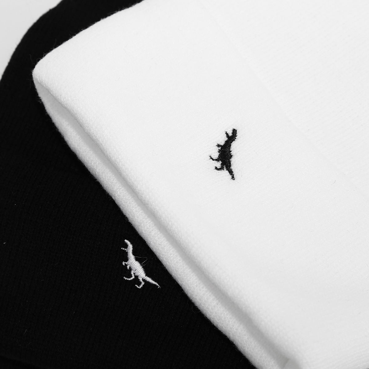 Dino Beanie | 2-Color Minimalist Knit Cap