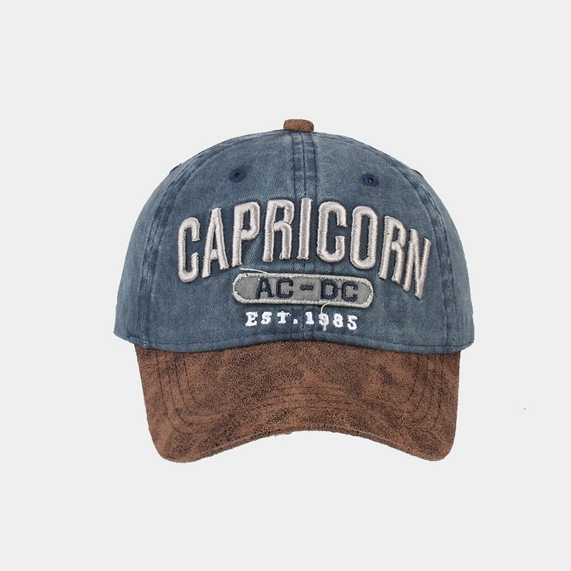 Vintage Washed Baseball Cap | 4-Color Embroidered Trucker Hat