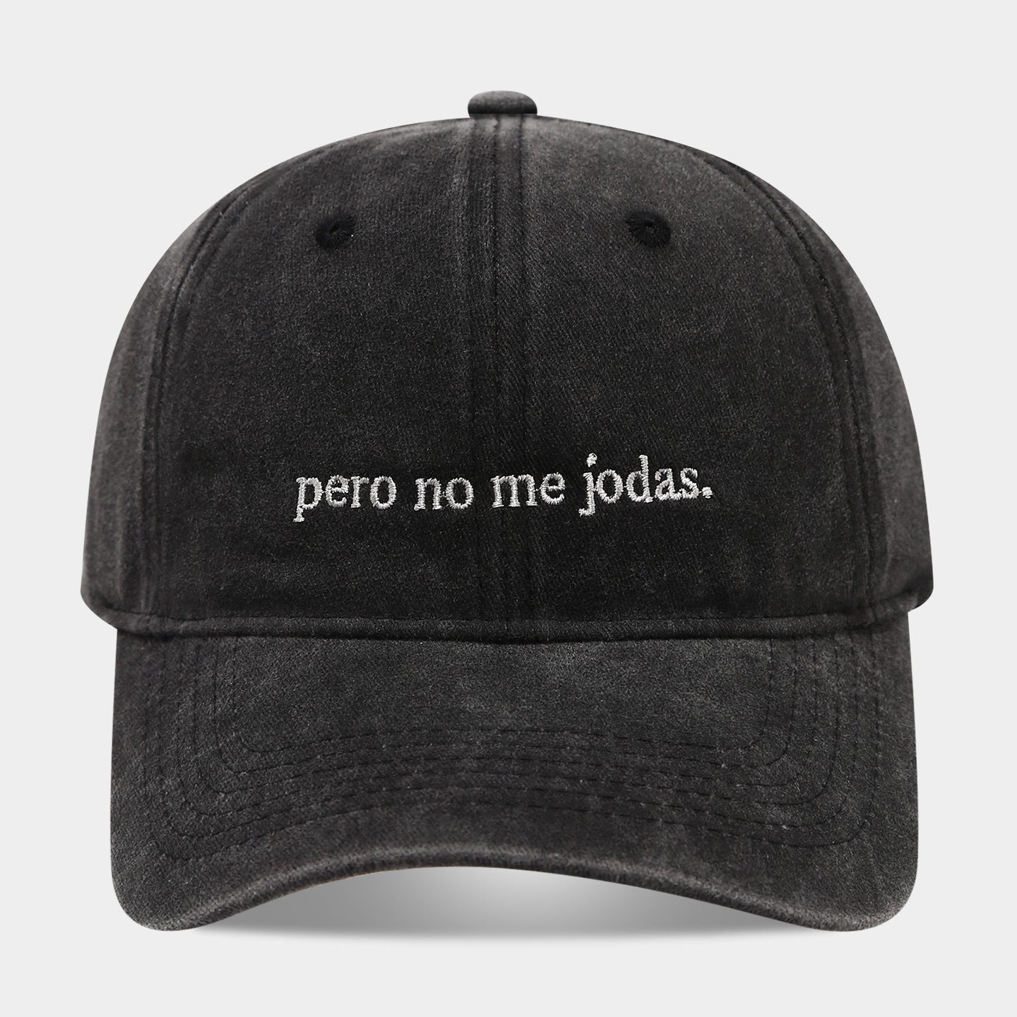 Pero No Me Jodas Vintage Washed Baseball Cap – Embroidered Dad Hat for Men & Women | Byerclub