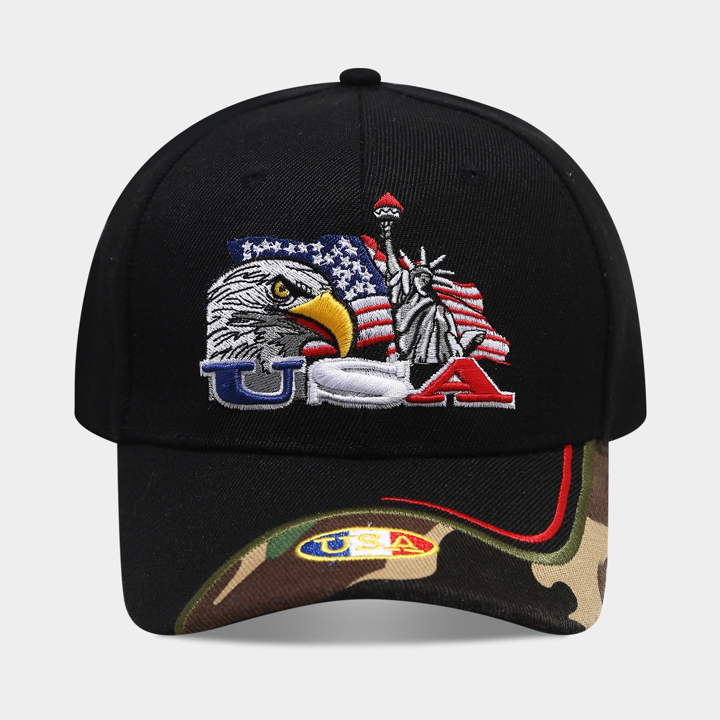 USA Eagle Embroidered Baseball Cap | Patriotic Military Streetwear Hat | Byerclub