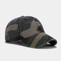 Vintage Camo Baseball Cap | Washed Tactical Dad Hat | Military Streetwear Camouflage Cap