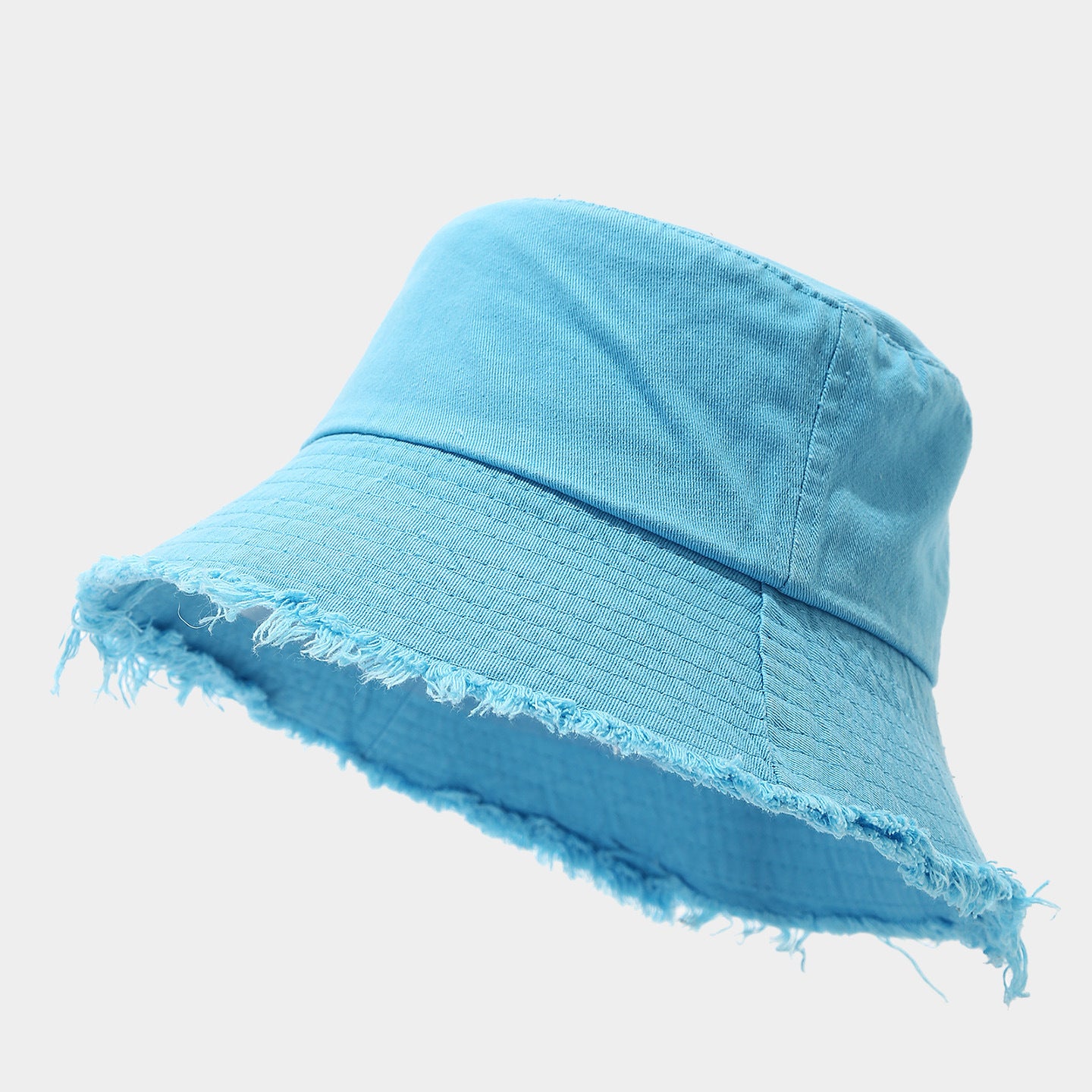 Distressed Frayed Bucket Hat | Washed Cotton Summer Cap | 9 Colors | Byerclub