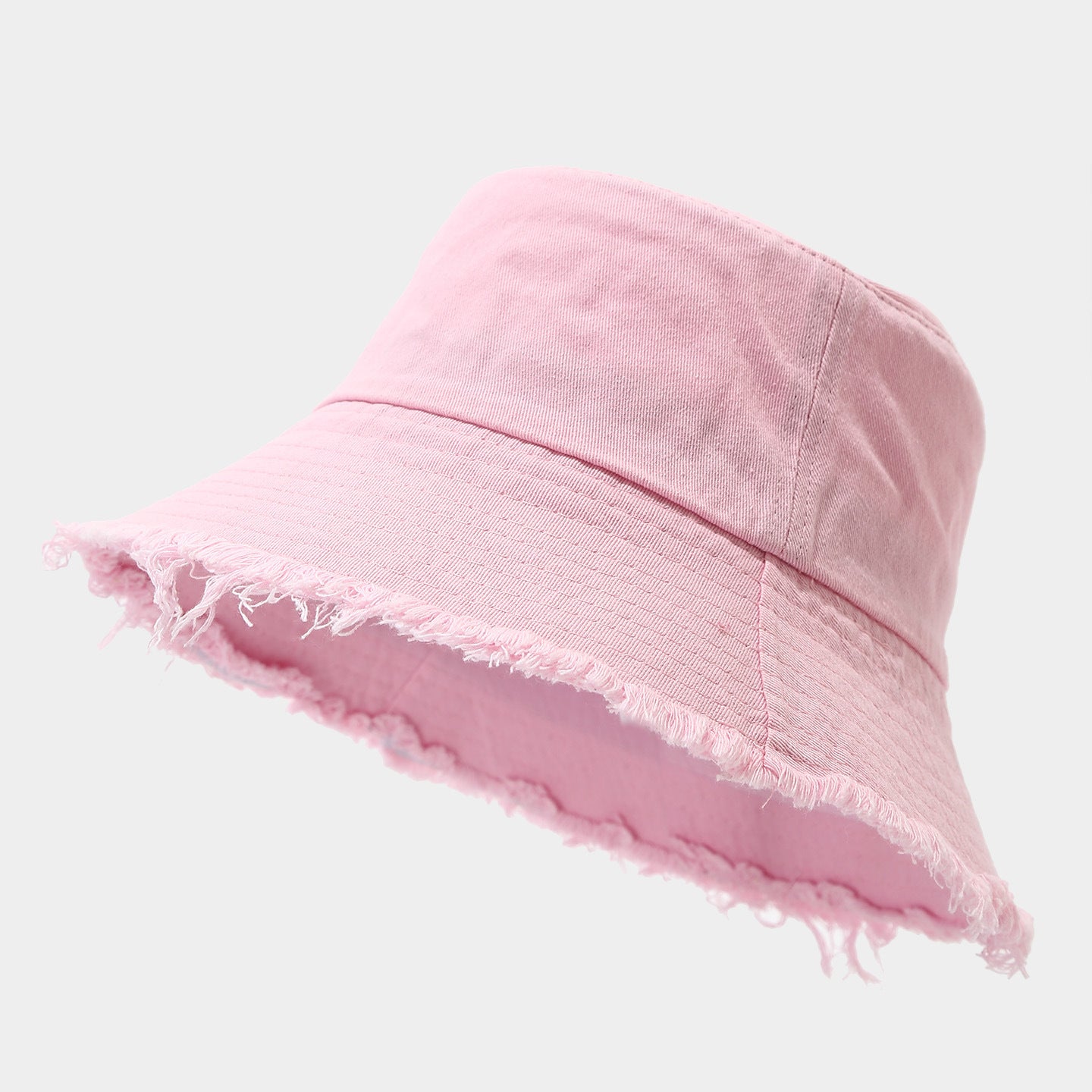 Distressed Frayed Bucket Hat | Washed Cotton Summer Cap | 9 Colors | Byerclub
