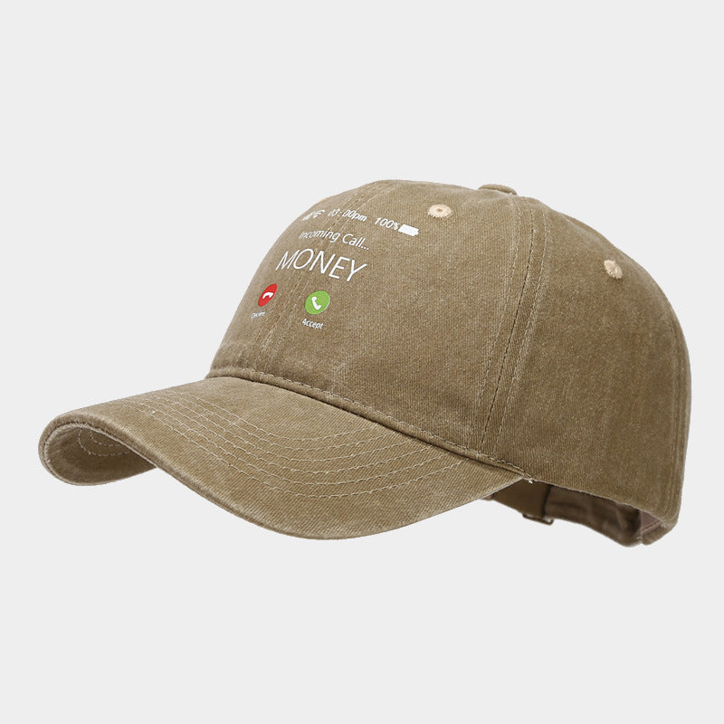Money Call Washed Cap | 4-Color Vintage Dad Hat