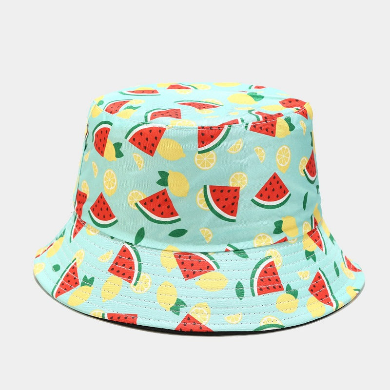 Fruit Print Bucket Hat | Cute Summer Fisherman Cap