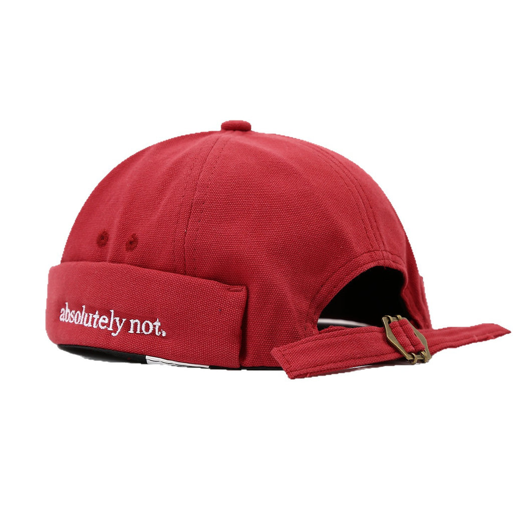 Absolutely Not Docker Cap | 6-Color Strapback Brimless Hat