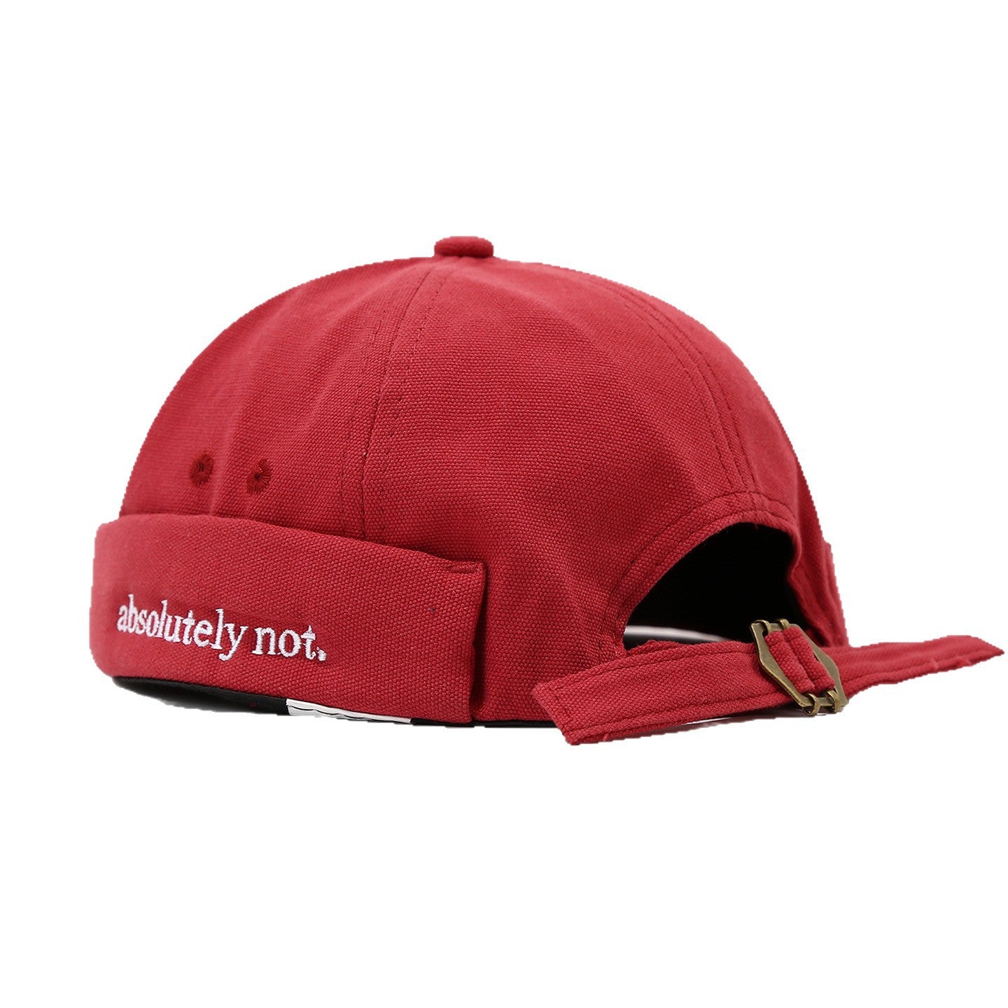 Absolutely Not Docker Cap | 6-Color Strapback Brimless Hat