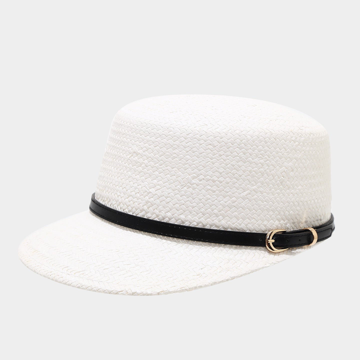 Woven Straw Baseball Cap | Breathable Summer Hat with Canvas Brim | Byerclub