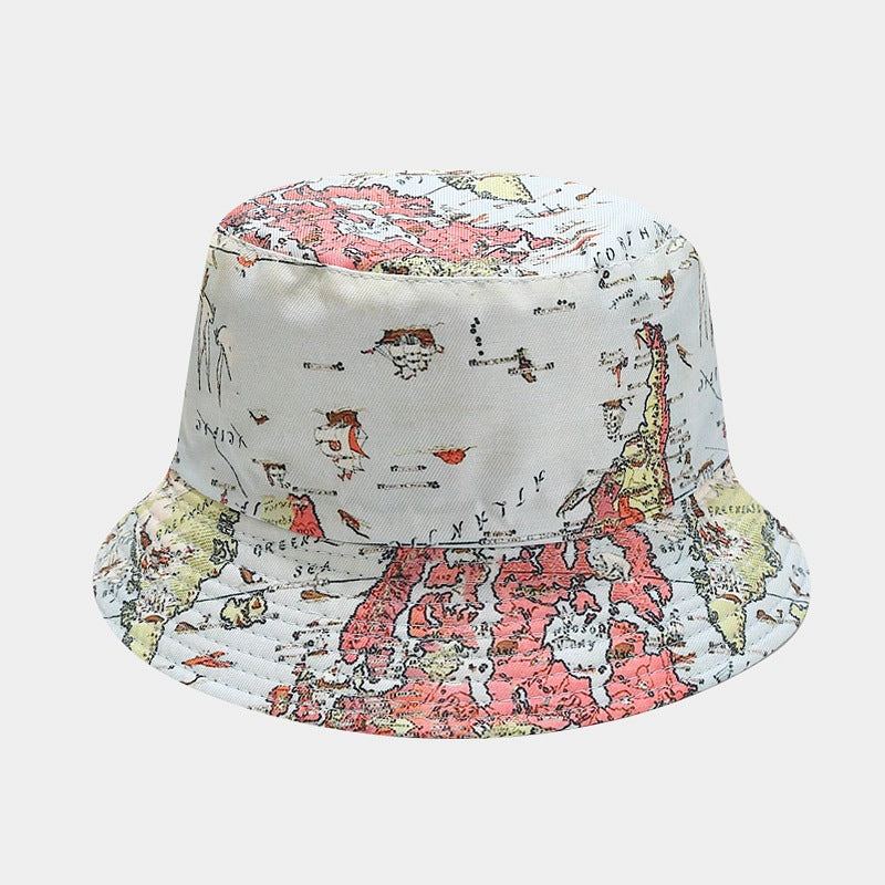 Floral Print Bucket Hat | Reversible Tropical Fisherman Cap