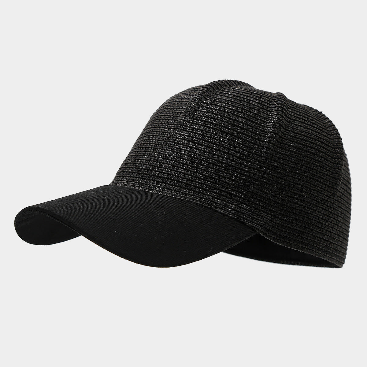 Woven Straw Baseball Cap | Breathable Summer Hat with Canvas Brim | Byerclub