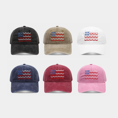 Bow & Wave Washed Dad Cap