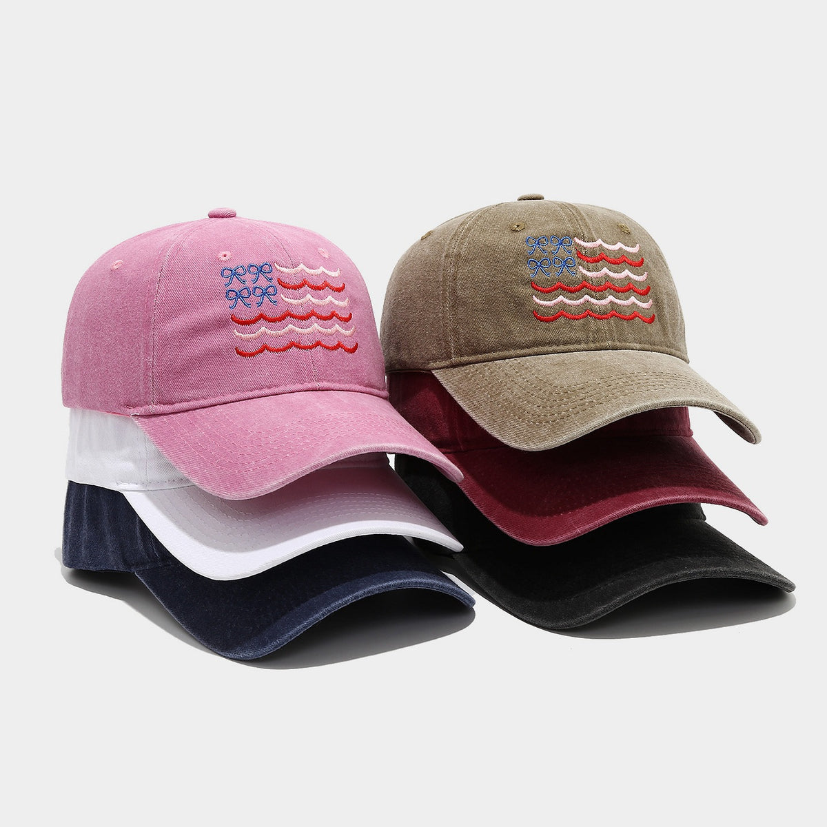 Bow & Wave Washed Dad Cap