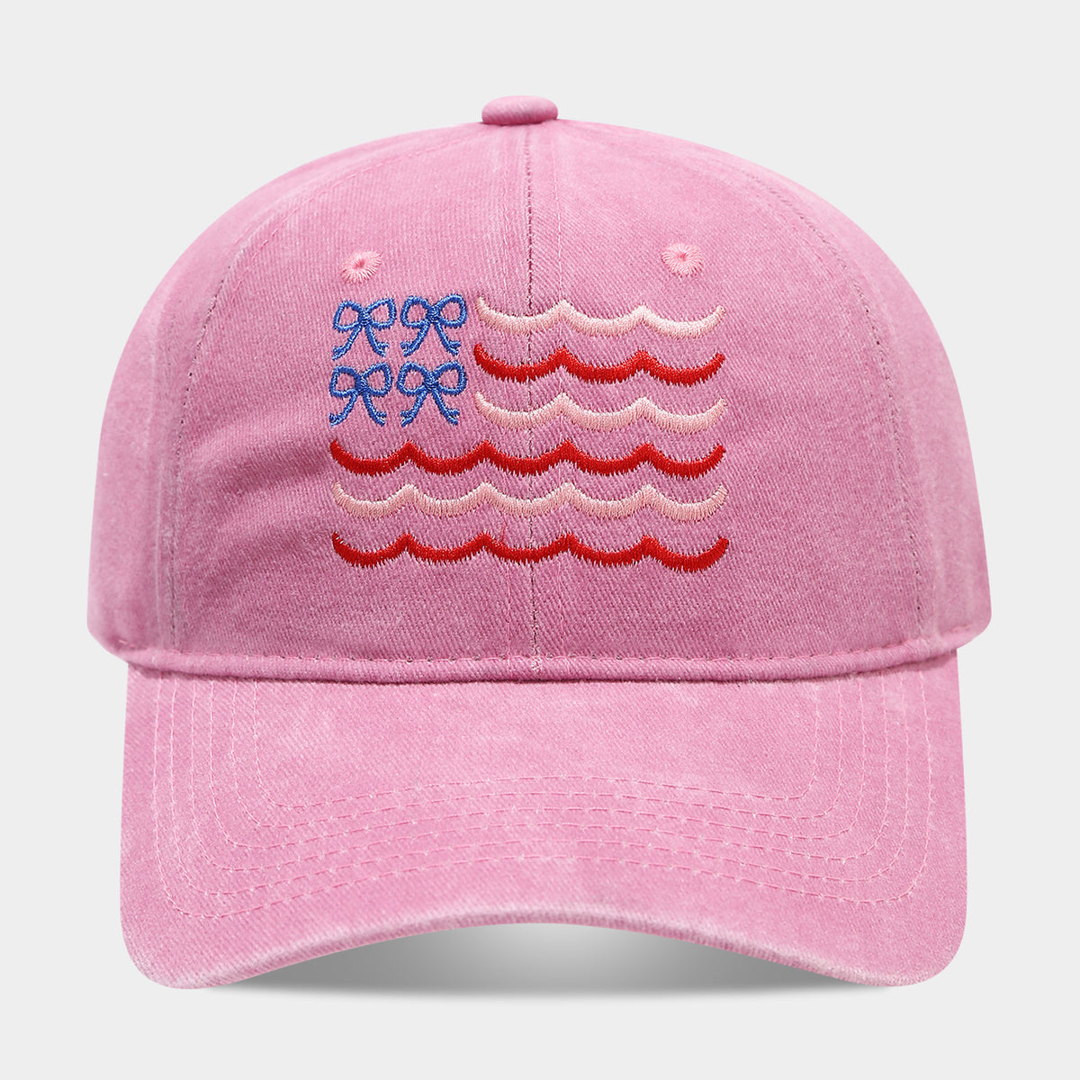 Bow & Wave Washed Dad Cap