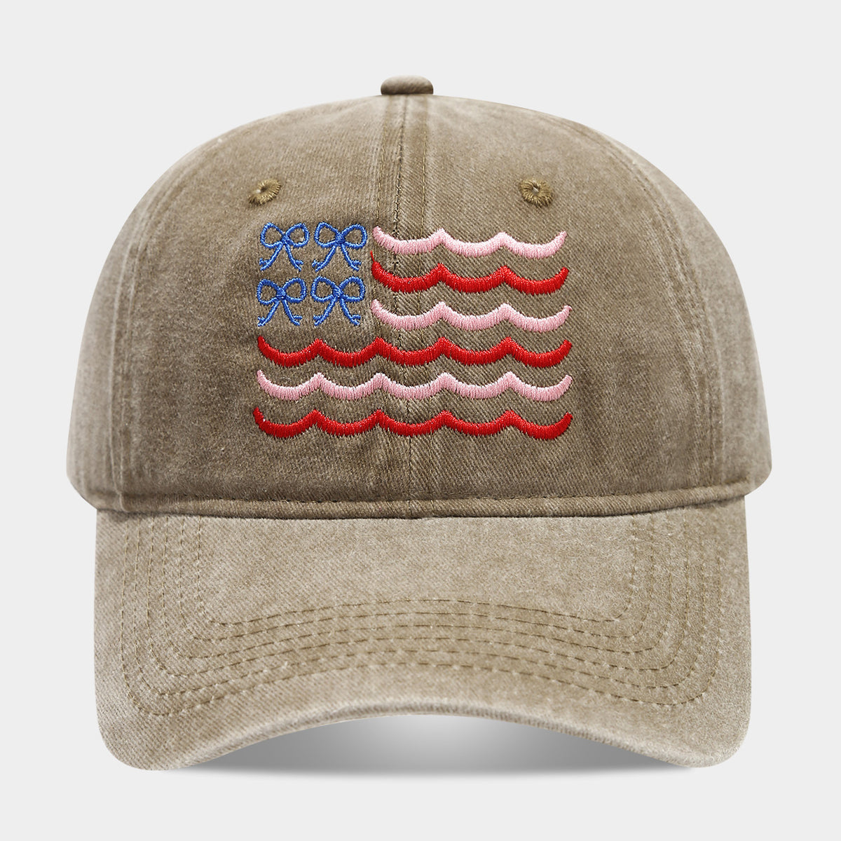 Bow & Wave Washed Dad Cap