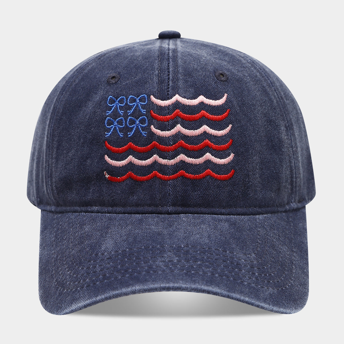 Bow & Wave Washed Dad Cap
