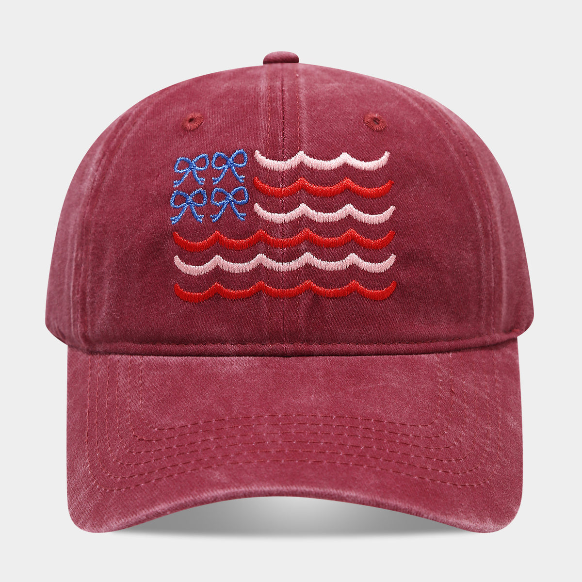 Bow & Wave Washed Dad Cap