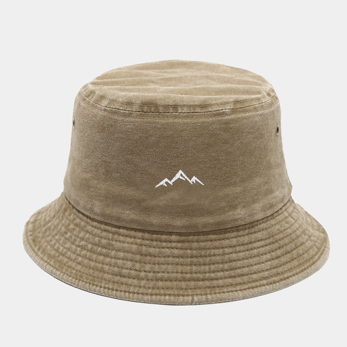 Washed Vintage Bucket Hat | Mountain Embroidery | 6 Colors | Byerclub
