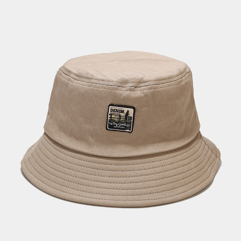 Denim Patch Bucket Hat | 7-Color Classic Fisherman Cap
