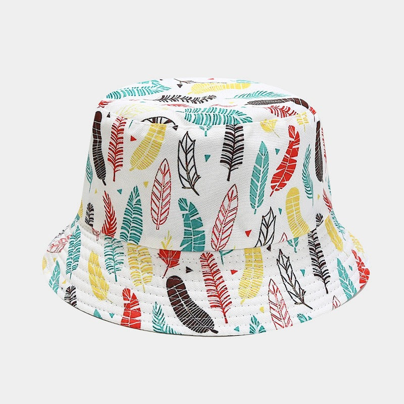 Floral Print Bucket Hat | Reversible Tropical Fisherman Cap