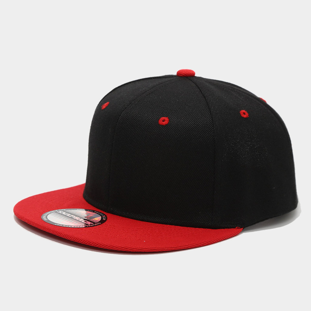 Classic Color Block Snapback Cap | Flat Brim Baseball Hat | Byerclub | Customizable
