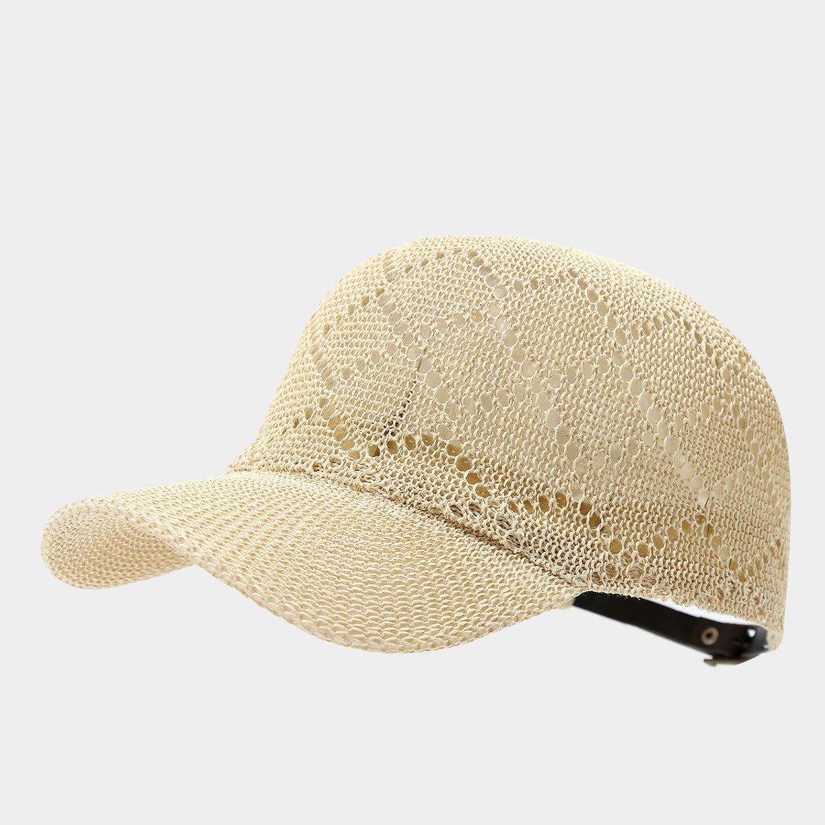 Woven Straw Baseball Cap | Breathable Summer Hat with Canvas Brim | Byerclub