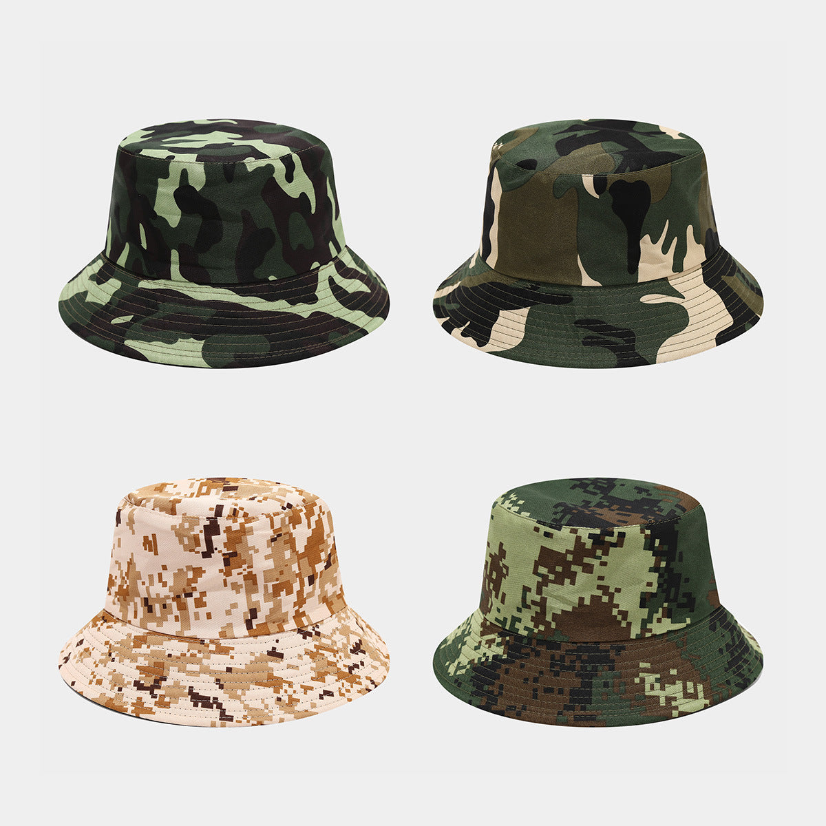 Camo Bucket Hat | Wide Brim Outdoor Sun Cap | Byerclub