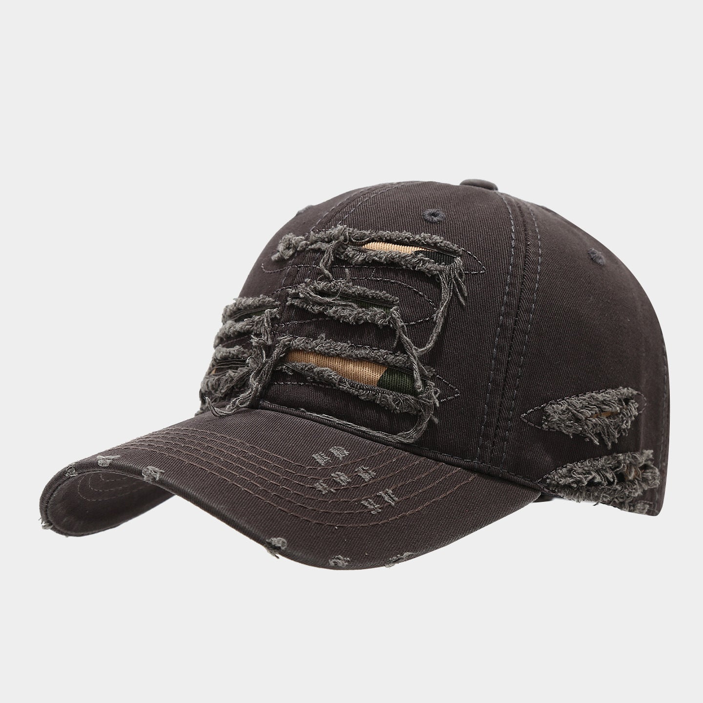 Heavy Distressed Ripped Baseball Cap | Vintage Worn Streetwear Hat | Byerclub