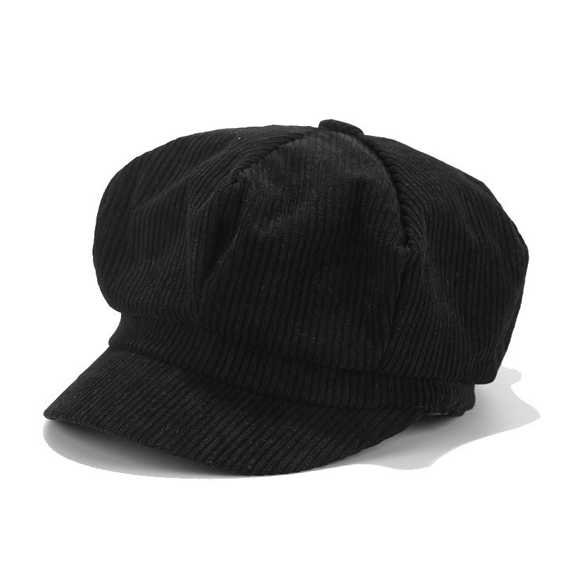 Corduroy Newsboy Cap | 4-Color Vintage Baker Boy Hat
