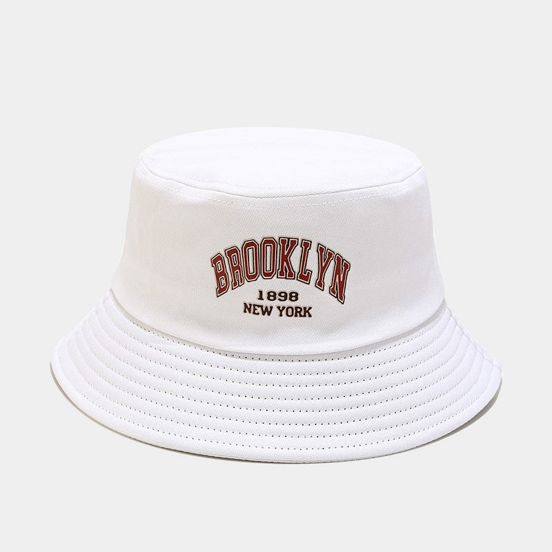 Brooklyn Embroidered Bucket Hat | 6-Color Classic Fisherman Cap