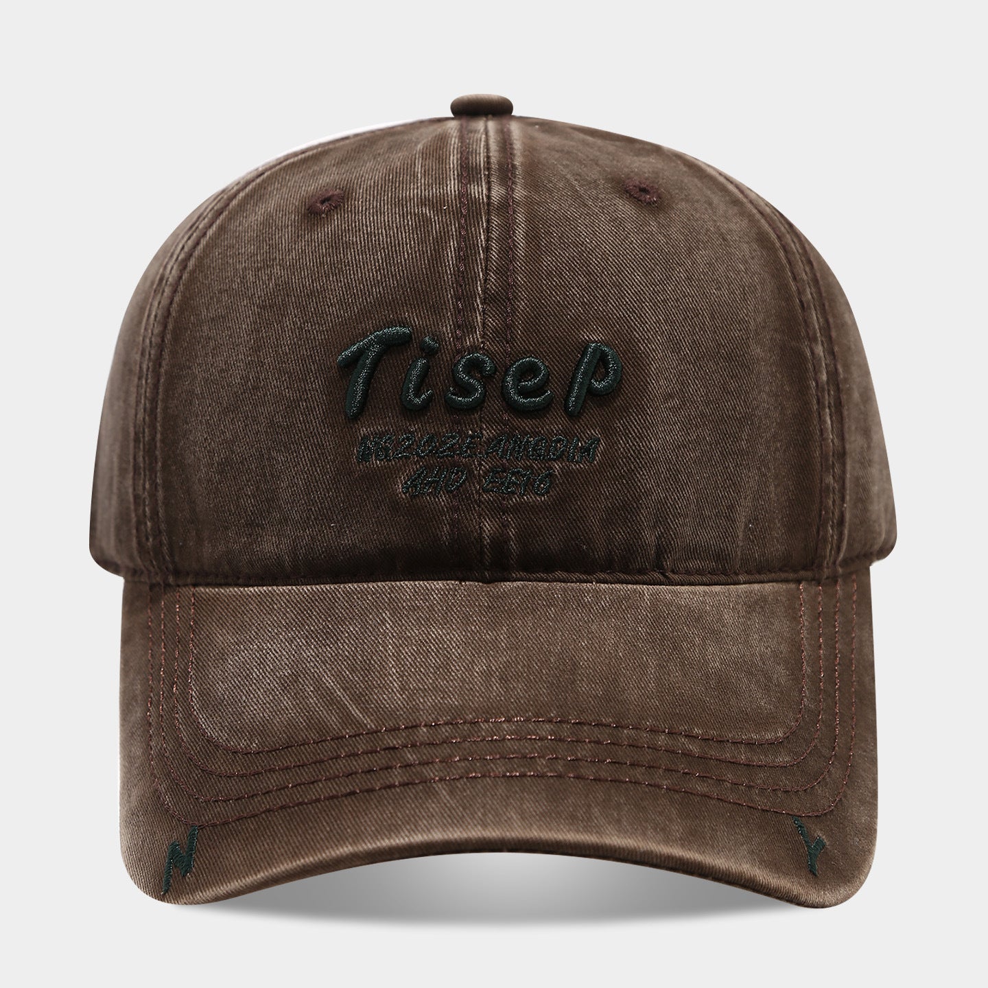 Tisep Vintage Washed Baseball Cap | Embroidered Streetwear Dad Hat | Adjustable Cotton Snapback