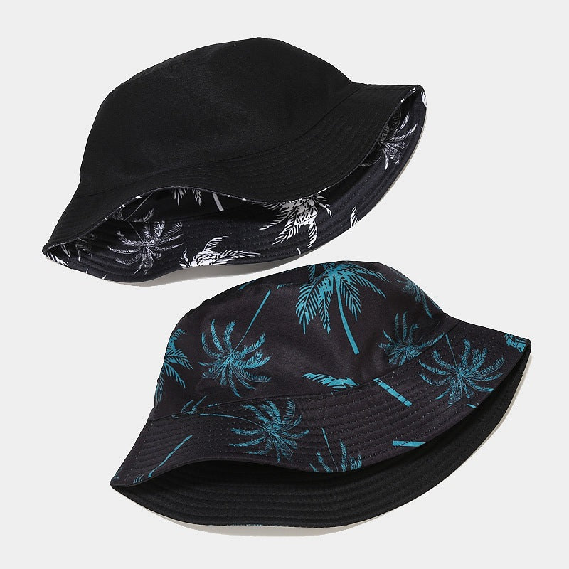 Palm Tree Bucket Hat | 3-Color Tropical Fisherman Cap