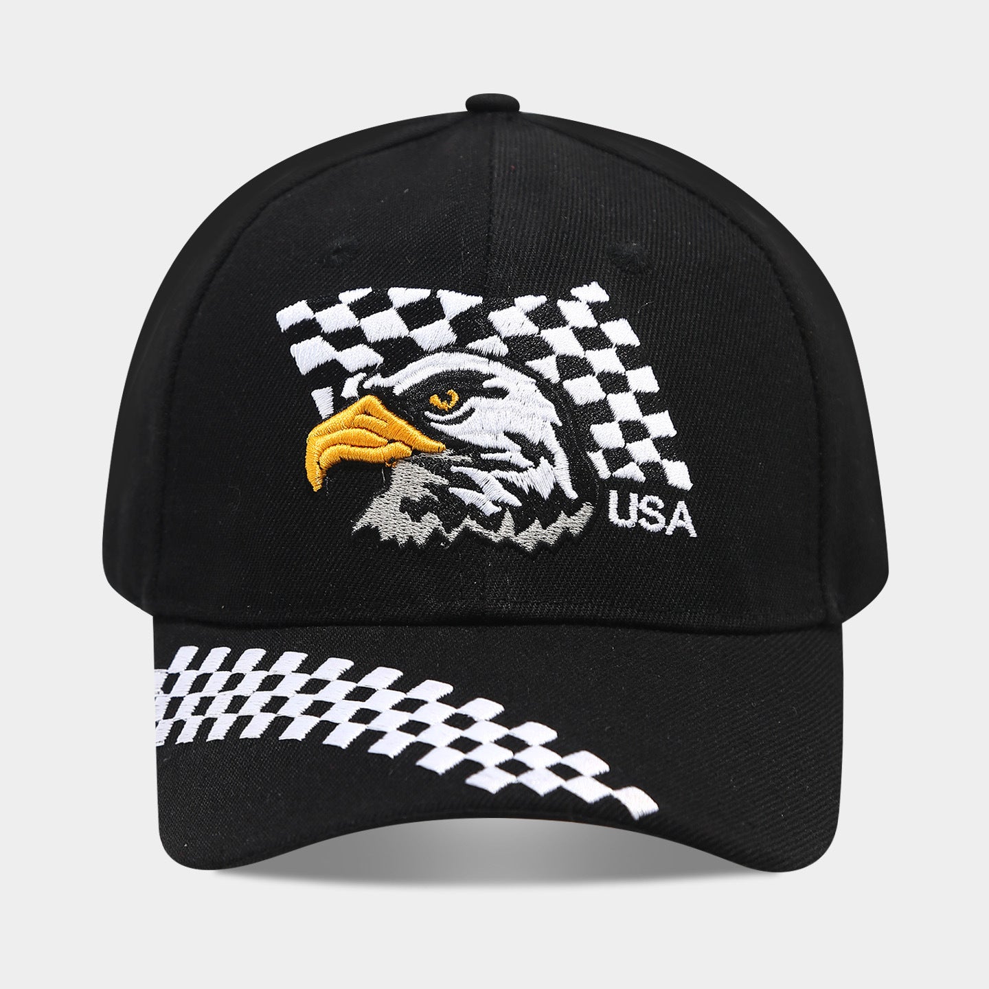 USA Eagle Embroidered Baseball Cap | Patriotic Military Streetwear Hat | Byerclub