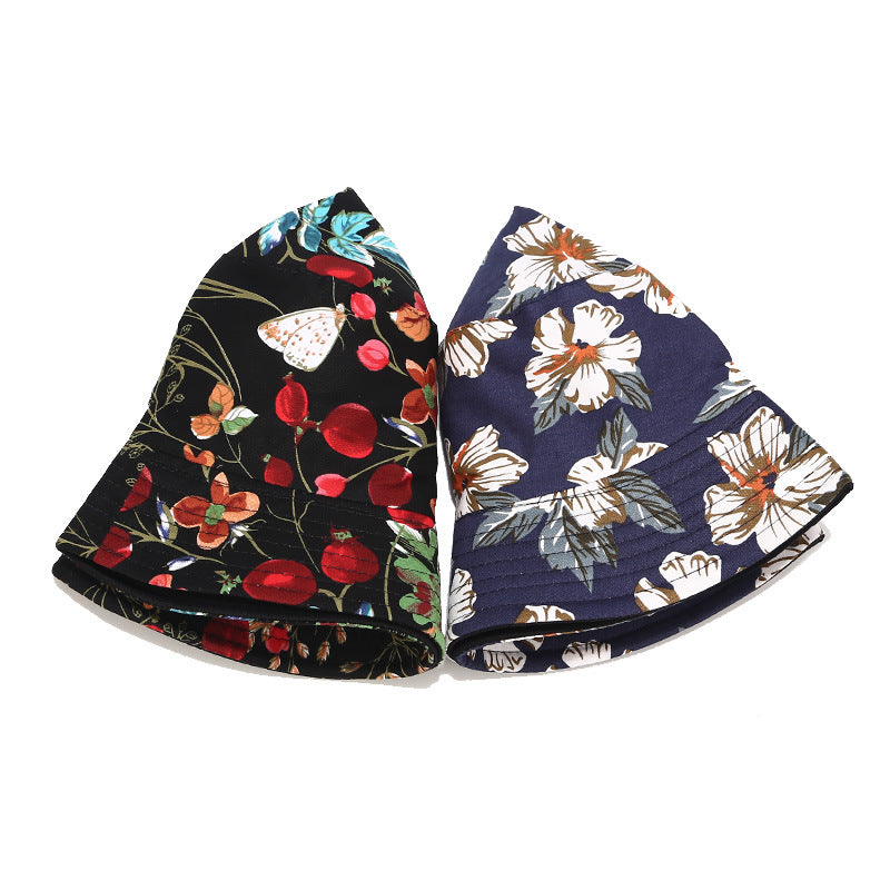Vintage Floral Bucket Hat | 4-Design Botanical Fisherman Cap